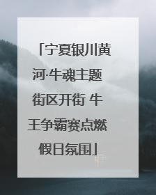 宁夏银川黄河·牛魂主题街区开街 牛王争霸赛点燃假日氛围