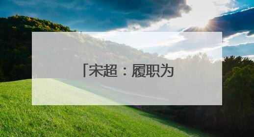 宋超：履职为民守初心 担当作为促发展