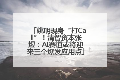 姚明现身“打Call”！清智资本张煜：AI赛道或将迎来三个爆发应用点