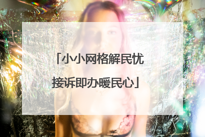 小小网格解民忧 接诉即办暖民心