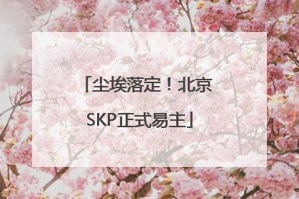 尘埃落定！北京SKP正式易主