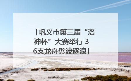 巩义市第三届“洛神杯”大赛举行 36支龙舟劈波逐浪