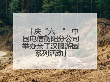 庆“六一” 中国电信衡阳分公司举办亲子汉服游园系列活动