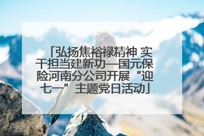 弘扬焦裕禄精神 实干担当建新功—国元保险河南分公司开展“迎七一”主题党日活动