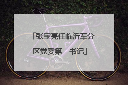 张宝亮任临沂军分区党委第一书记
