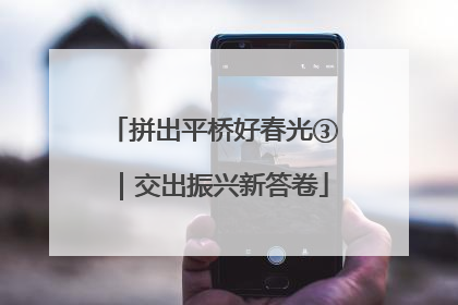 拼出平桥好春光③｜交出振兴新答卷