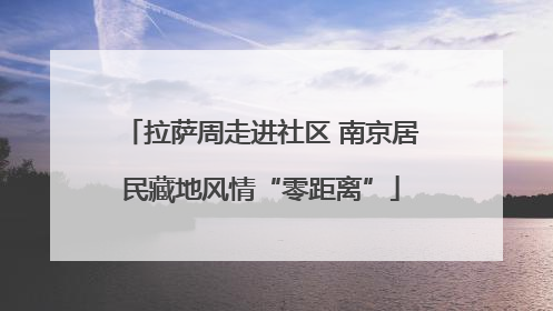 拉萨周走进社区 南京居民藏地风情“零距离”
