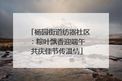 杨园街道纺器社区：粽叶飘香迎端午 共庆佳节传温情