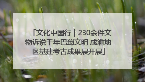 文化中国行｜230余件文物诉说千年巴蜀文明 成渝地区基建考古成果展开展