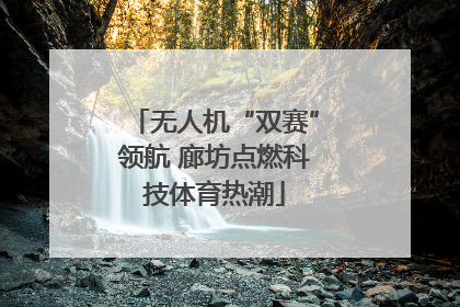 无人机“双赛”领航 廊坊点燃科技体育热潮