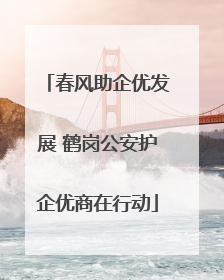 春风助企优发展 鹤岗公安护企优商在行动