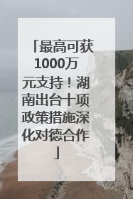 最高可获1000万元支持！湖南出台十项政策措施深化对德合作