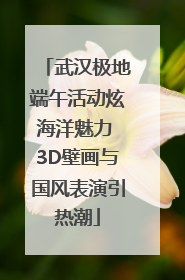 武汉极地端午活动炫海洋魅力 3D壁画与国风表演引热潮
