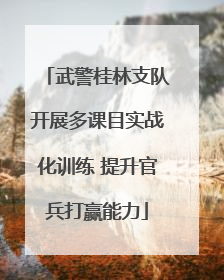 武警桂林支队开展多课目实战化训练 提升官兵打赢能力