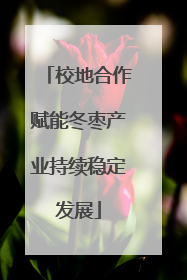 校地合作赋能冬枣产业持续稳定发展