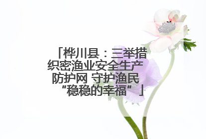 桦川县：三举措织密渔业安全生产防护网 守护渔民“稳稳的幸福”