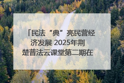 民法“典”亮民营经济发展 2025年荆楚普法云课堂第二期在武汉客厅开讲