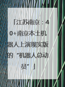 江苏南京：40+南京本土机器人上演现实版的“机器人总动员”