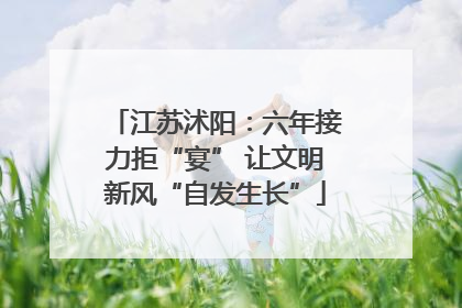 江苏沭阳：六年接力拒“宴” 让文明新风“自发生长”