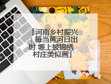 河南乡村振兴：每当黄河日出时 塬上披锦绣 村庄美似画