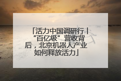 活力中国调研行丨 “百亿级”营收背后，北京机器人产业如何释放活力