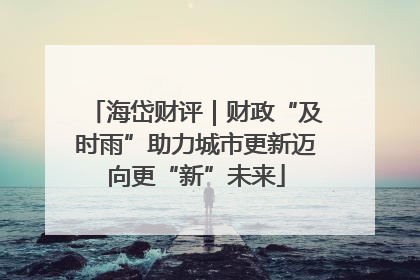 海岱财评｜财政“及时雨”助力城市更新迈向更“新”未来
