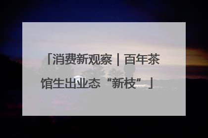 消费新观察｜百年茶馆生出业态“新枝”