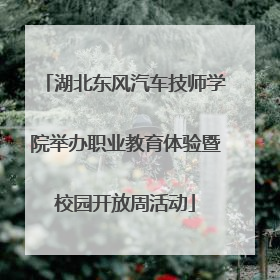 湖北东风汽车技师学院举办职业教育体验暨校园开放周活动