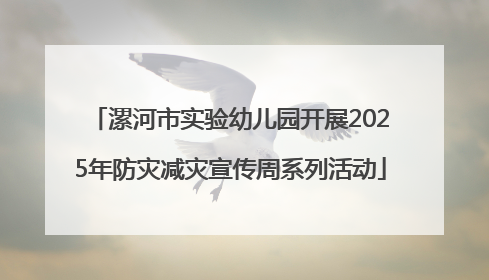 漯河市实验幼儿园开展2025年防灾减灾宣传周系列活动