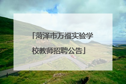 菏泽市万福实验学校教师招聘公告