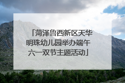 菏泽鲁西新区天华明珠幼儿园举办端午六一双节主题活动