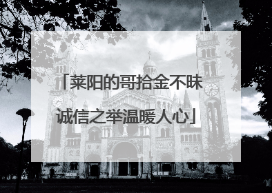 莱阳的哥拾金不昧 诚信之举温暖人心