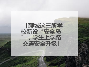 聊城这三所学校新设“安全岛”，学生上学路交通安全升级