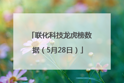 联化科技龙虎榜数据（5月28日）