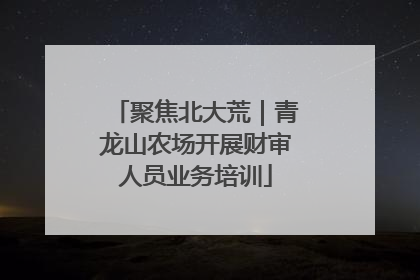 聚焦北大荒｜青龙山农场开展财审人员业务培训