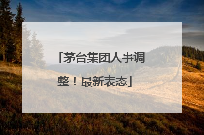 茅台集团人事调整！最新表态