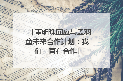 董明珠回应与孟羽童未来合作计划：我们一直在合作