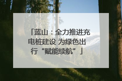 蓝山：全力推进充电桩建设 为绿色出行“赋能续航”