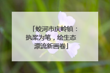 蛟河市庆岭镇：执桨为笔，绘生态漂流新画卷