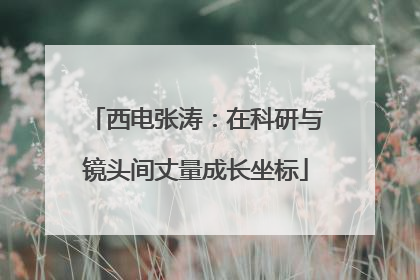西电张涛：在科研与镜头间丈量成长坐标