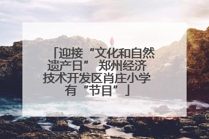 迎接“文化和自然遗产日” 郑州经济技术开发区肖庄小学有“节目”