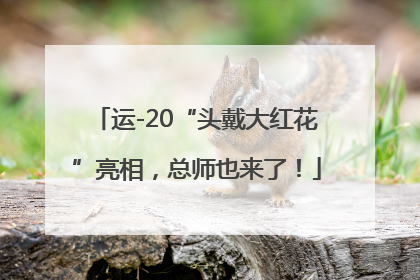 运-20“头戴大红花”亮相，总师也来了！