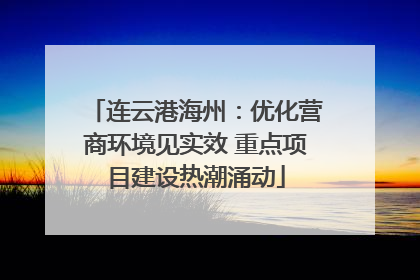 连云港海州：优化营商环境见实效 重点项目建设热潮涌动