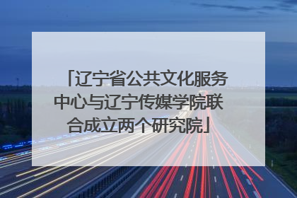 辽宁省公共文化服务中心与辽宁传媒学院联合成立两个研究院