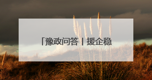 豫政问答丨援企稳岗“划重点”！河南版政策答疑来了