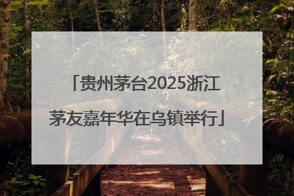 贵州茅台2025浙江茅友嘉年华在乌镇举行