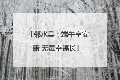 邻水县：端午享安康 无毒幸福长