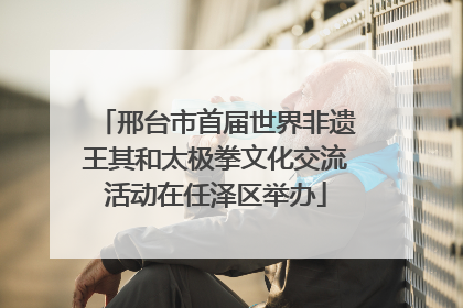 邢台市首届世界非遗王其和太极拳文化交流活动在任泽区举办