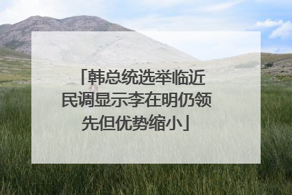 韩总统选举临近 民调显示李在明仍领先但优势缩小