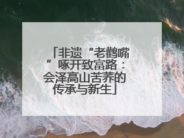 非遗“老鹳嘴”啄开致富路：会泽高山苦荞的传承与新生